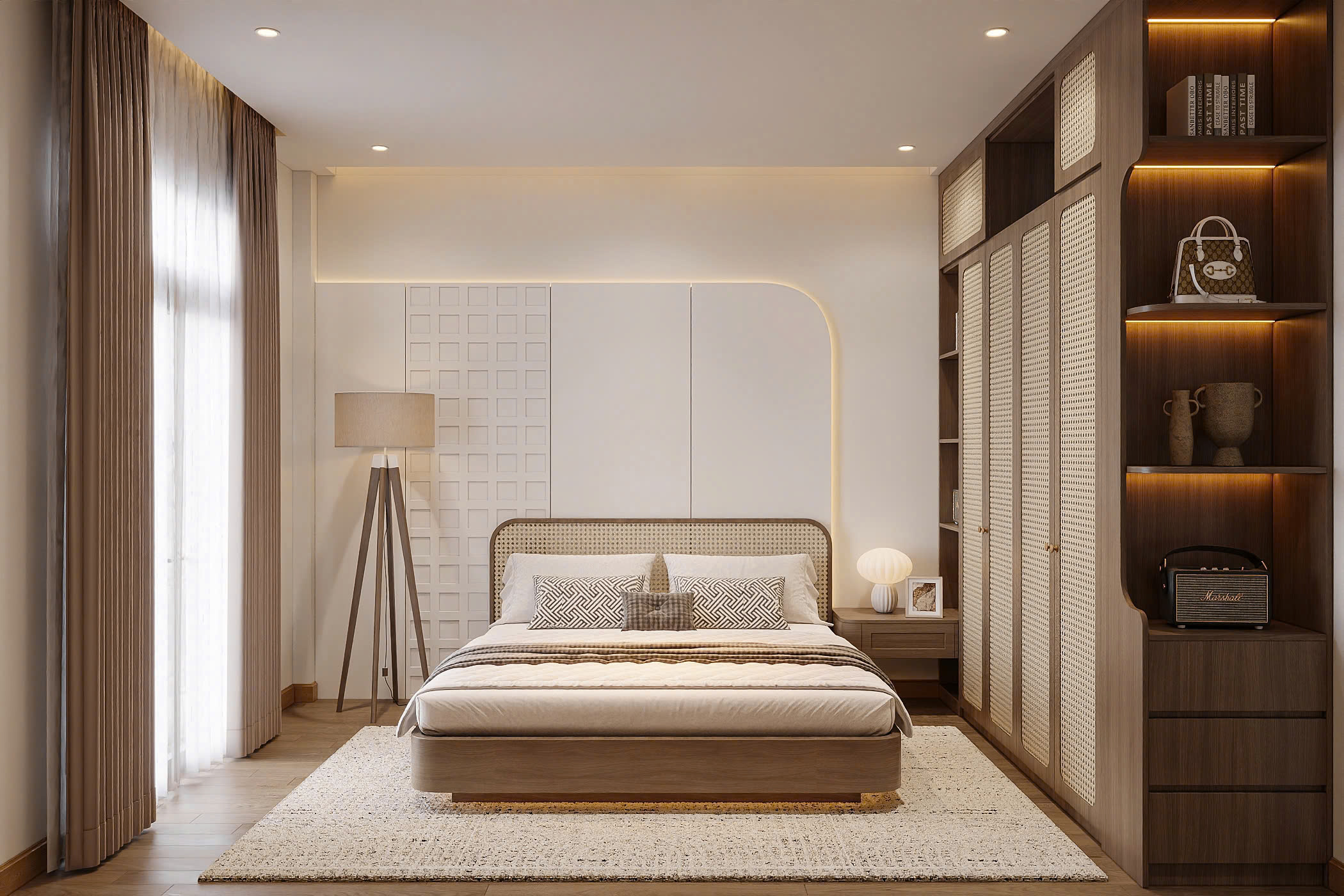 Thiết kế nội thất phòng ngủ tại Thái Bình Luxury