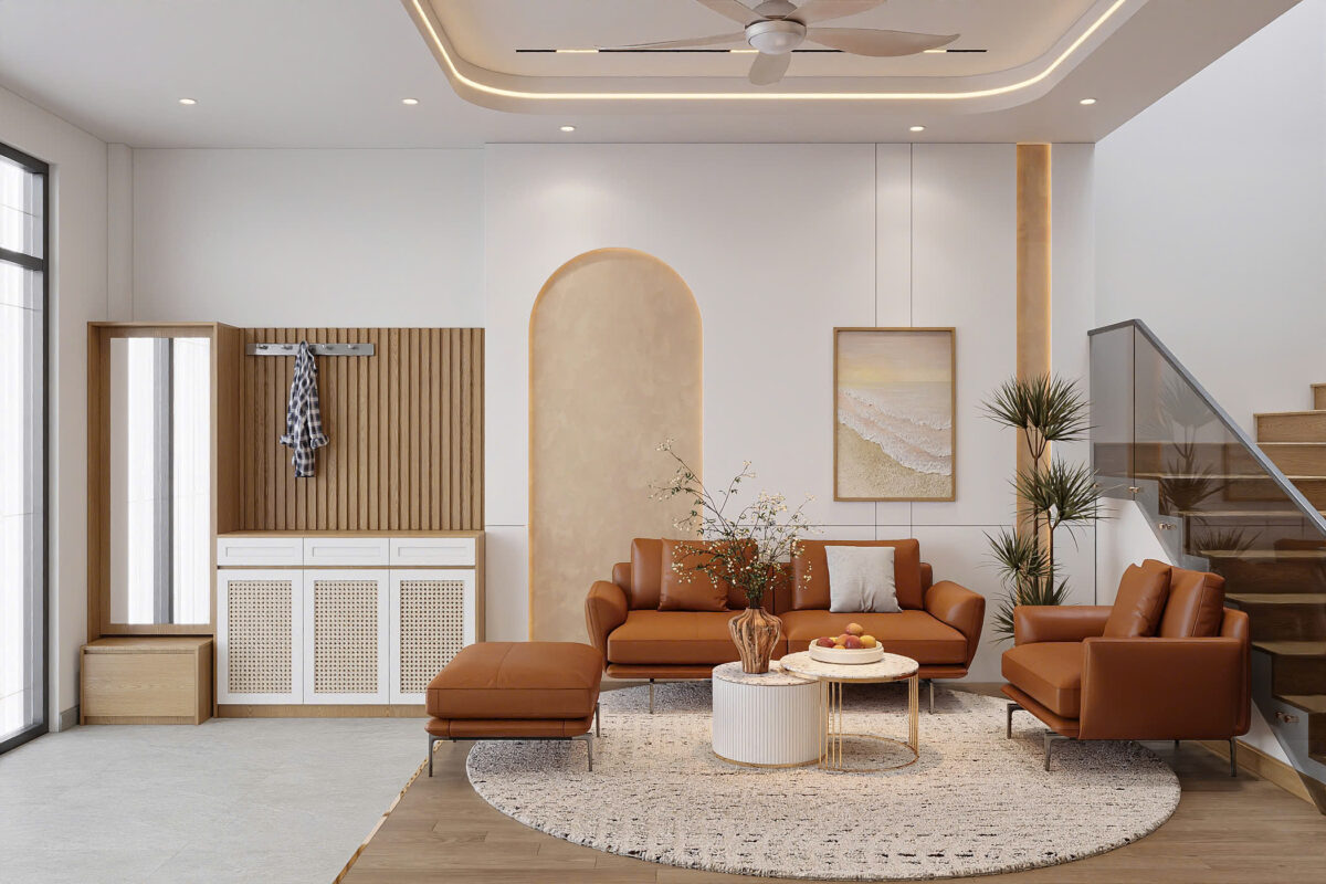 Thiết kế nội thất nhà phố Thái Bình phong cách hiện đại