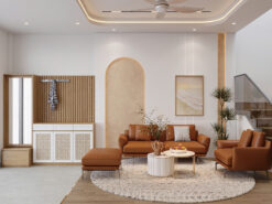 Thiết kế nội thất nhà phố Thái Bình phong cách hiện đại