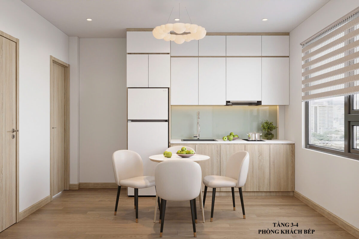 Thiết kế nội thất chung cư 1 ngủ phong cách tối giản