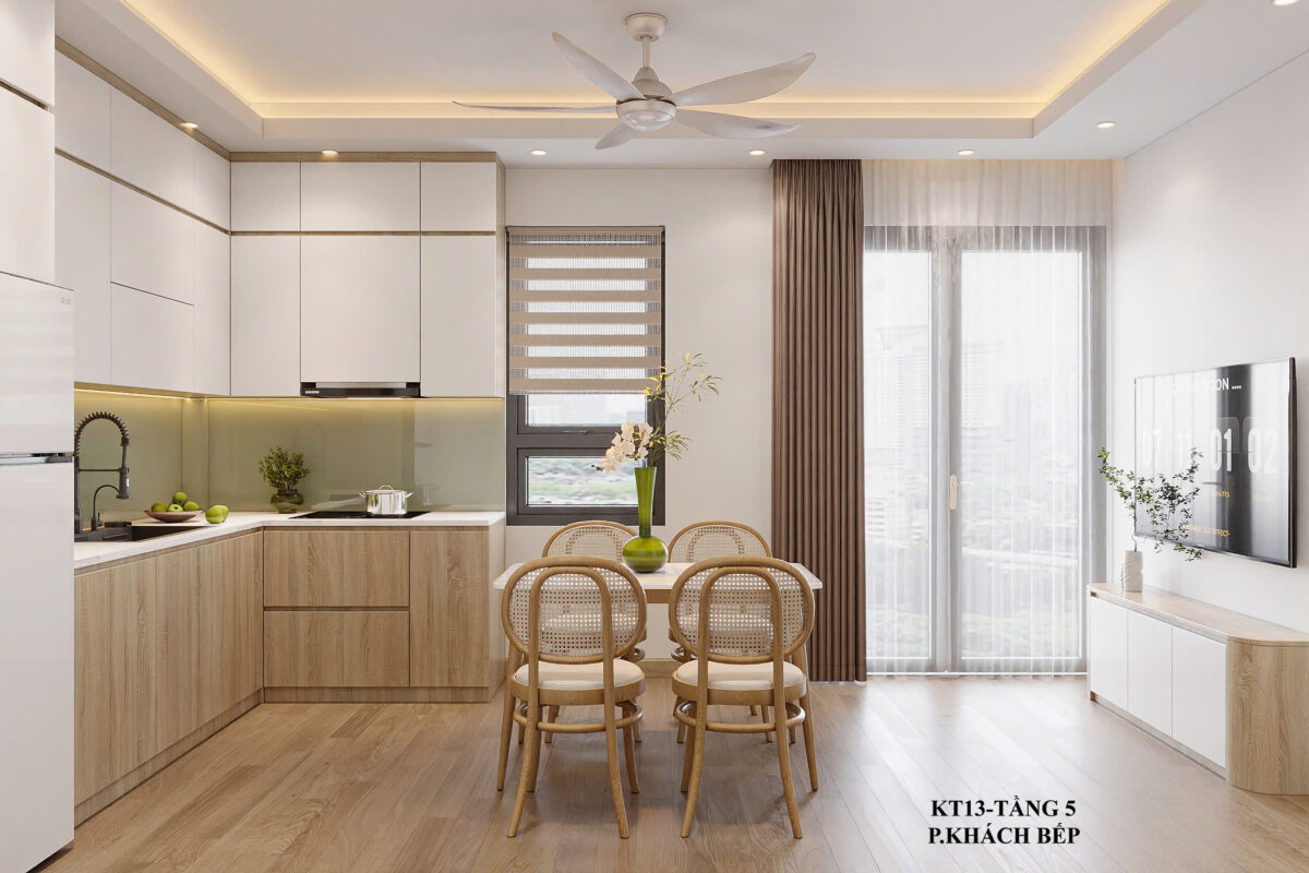 Nội thất chung cư 2 ngủ Thái Bình phong cách hiện đại