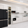 Thi công tủ bếp inox cánh kính hiện đại tại Thái Bình với thiết kế tối giản, chất liệu cao cấp và độ bền vượt trội theo thời gian.