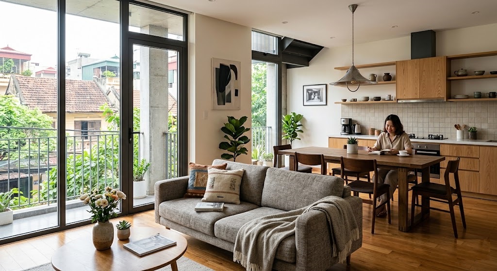 Dự án thiết kế nội thất nhà phố Thái Bình
