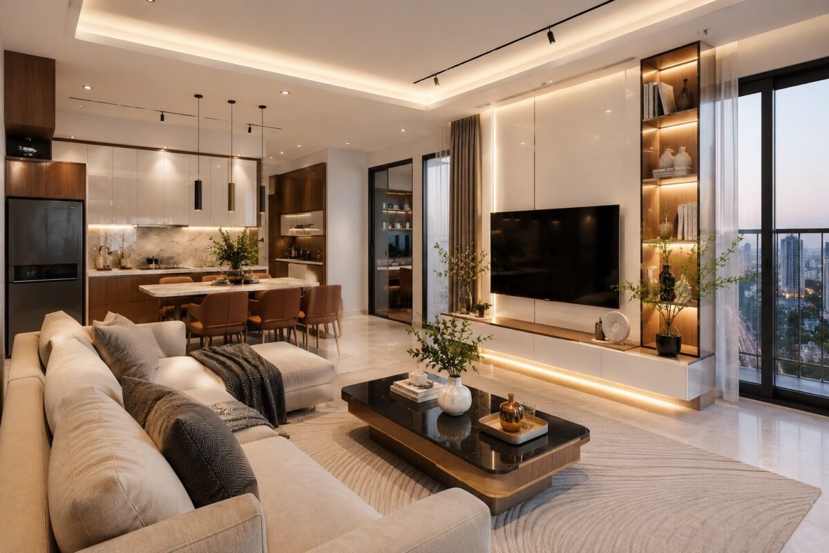 Thiết kế nội thất chung cư thái bình