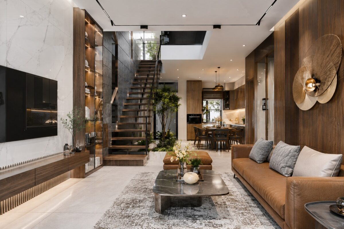 Thiết kế nội thất nhà phố thái bình